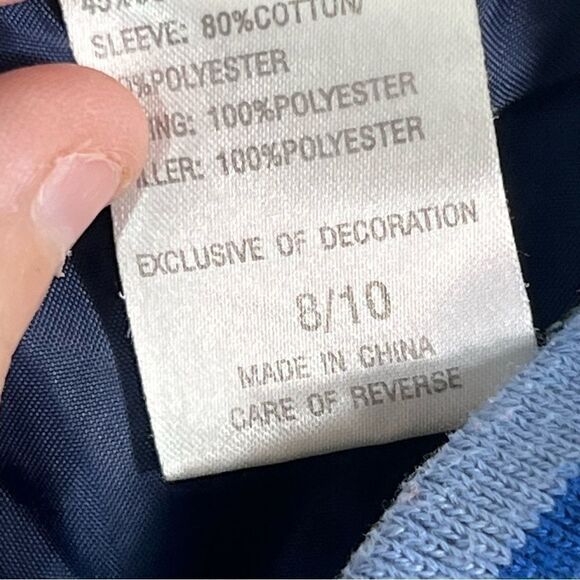 Nickelodeon SpongeBob youth size 8/10 denim graphic zip up jacket - Picture 7 of 8